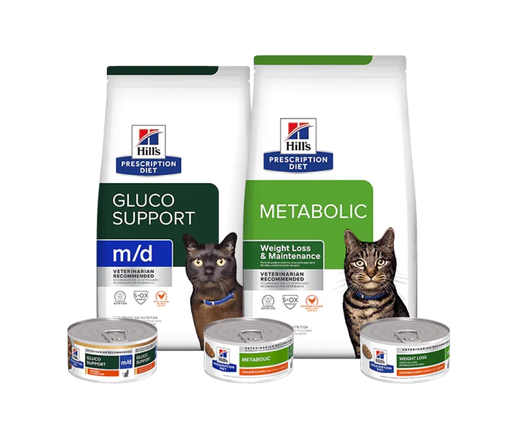 Nourritures Prescription Diet Métabolique et GlucoSupport