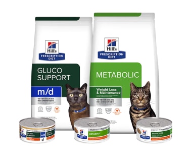 Nourritures Prescription Diet Métabolique et GlucoSupport