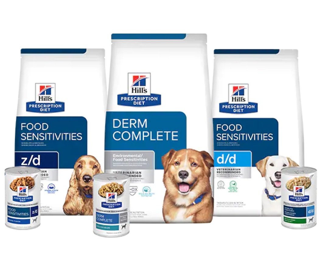 Nourritures pour chiens Prescription Diet pour les soins cutanés