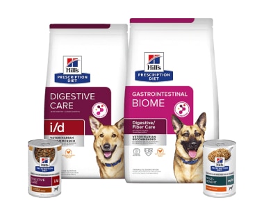 Nourritures pour chiens Prescription Diet pour les soins digestifs