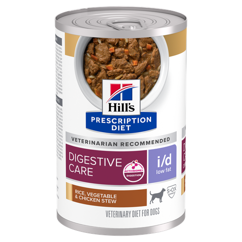 i/d Low Fat Rice, Vegetable and Chicken Stew Dog Food | Hill's